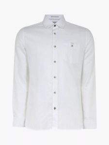 Ted Baker Tiptoe Regular Cotton Shirt, White by John.Lewis