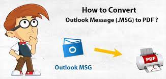 Save Outlook Email MSG into PDF
